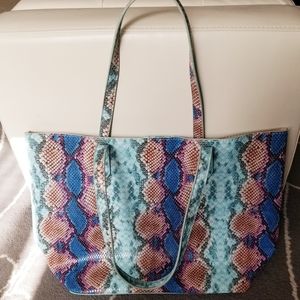 Snake Print 'Zoey' Tote by Caroline Hill
